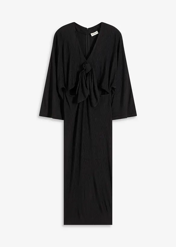 Mellanlång klänning med cut-outs, bonprix