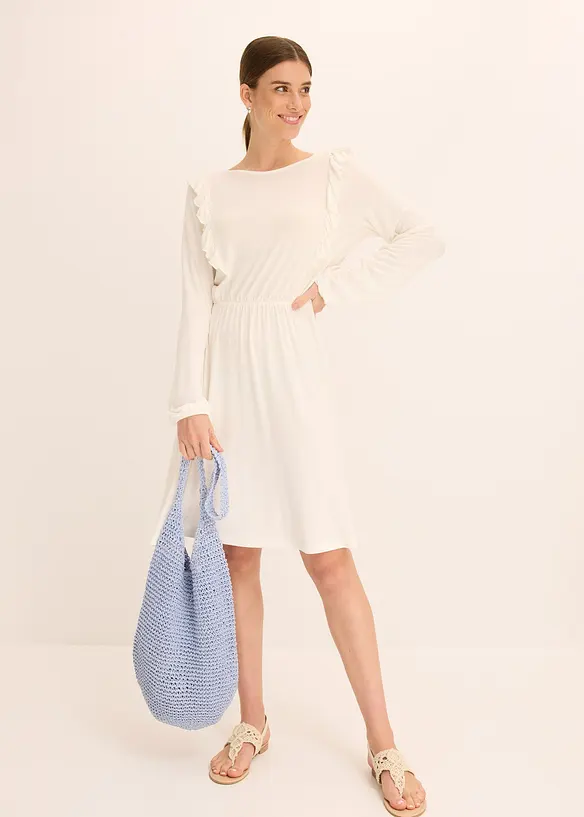 Shoppingväska med halmlook, bonprix