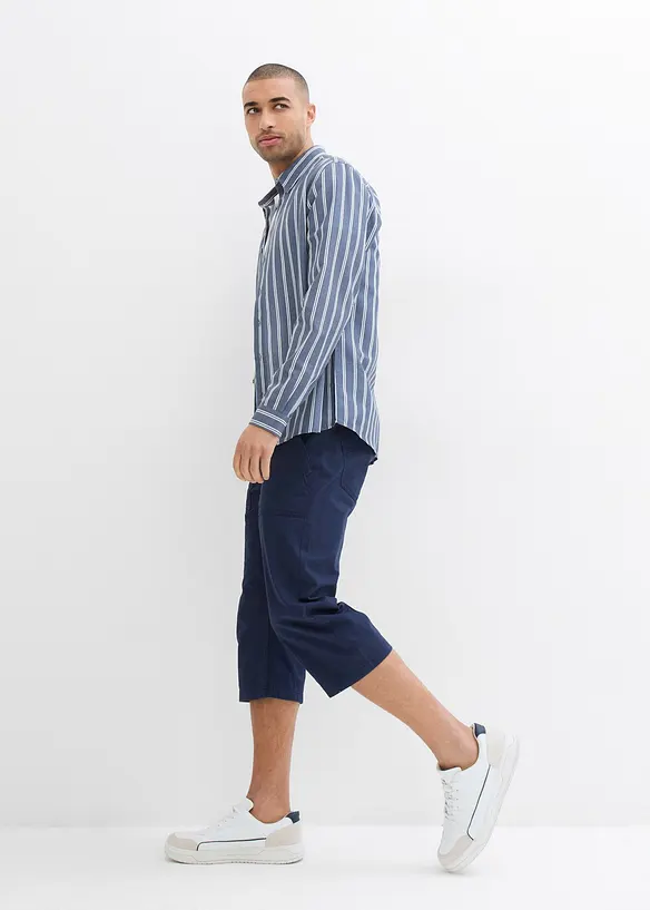 L&aring;nga bermudas med p&aring;sydda fickor, Regular Fit, bonprix