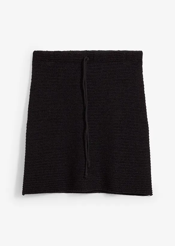 Fodrad minikjol med hålspets, bonprix