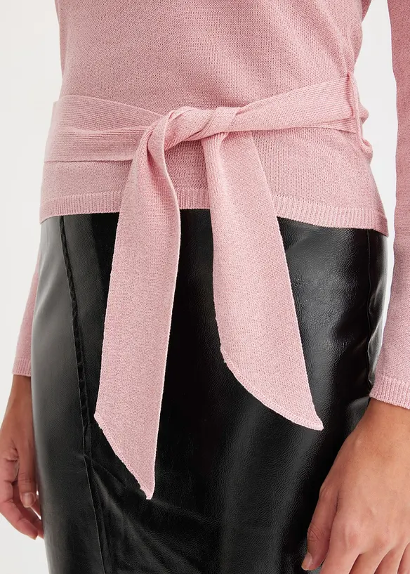 Kort off shoulder-tröja, bonprix
