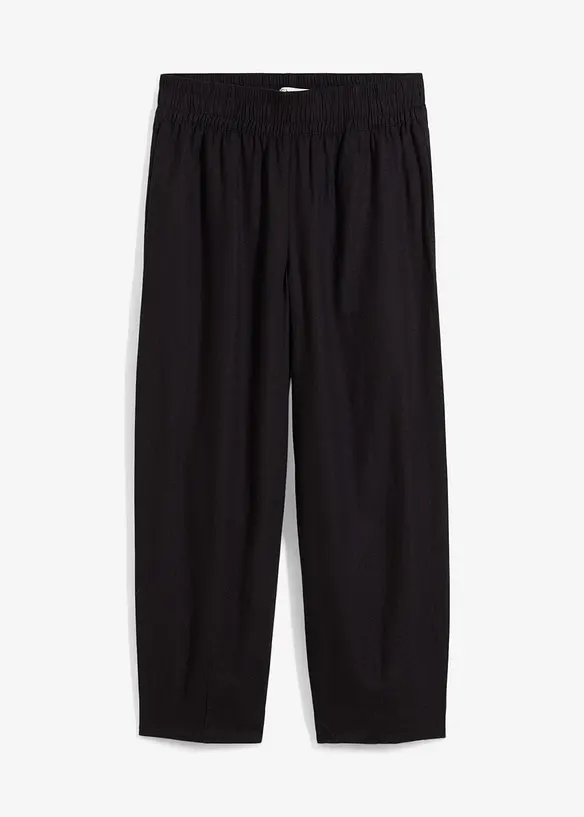 Morotsbyxa med lin, 7/8-längd, bonprix