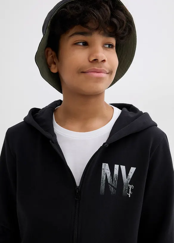 Munkjacka i mjuk bomullsmix f&ouml;r barn, bonprix