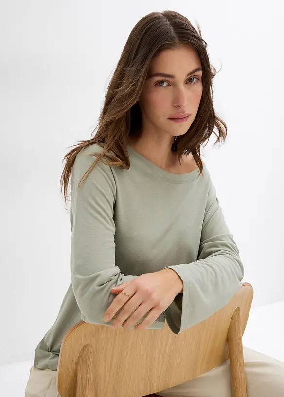 Off shoulder-topp i mjuk modalmix, bonprix