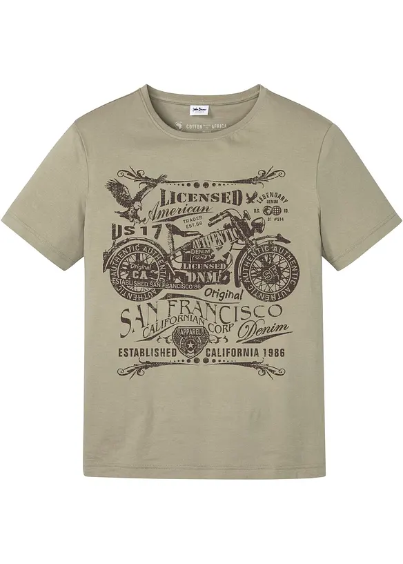 T-shirt med tryck, bonprix
