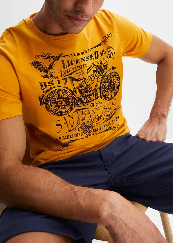 T-shirt med tryck, bonprix