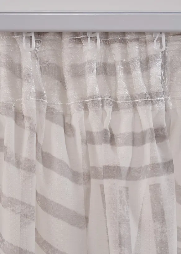 Gardin med grafiskt mönster (1-pack), bonprix