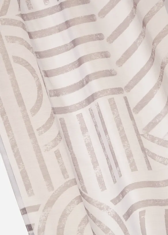 Gardin med grafiskt mönster (1-pack), bonprix