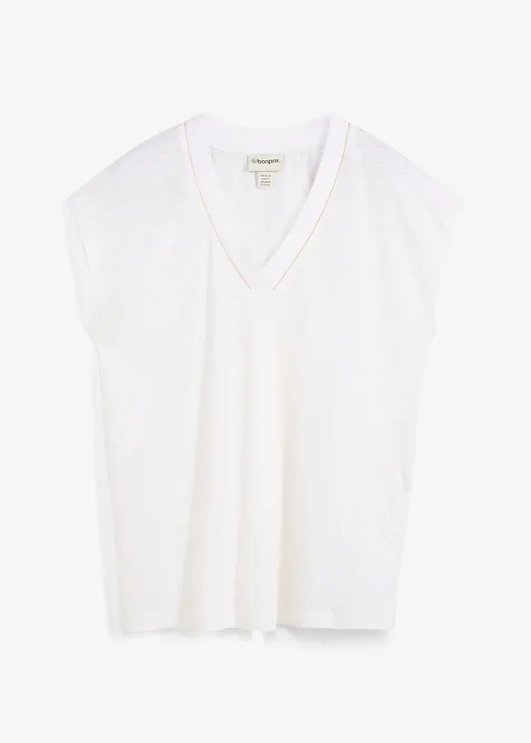 T-shirt i rent linne, bonprix