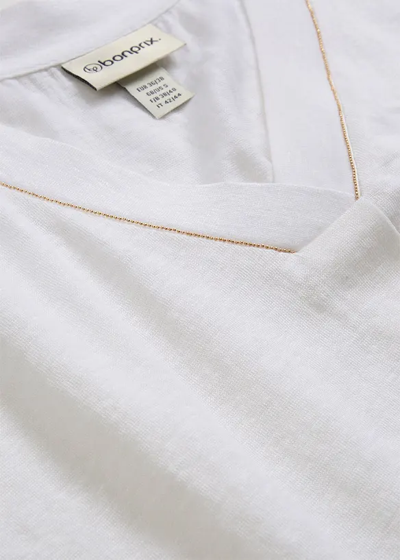 T-shirt i rent linne, bonprix