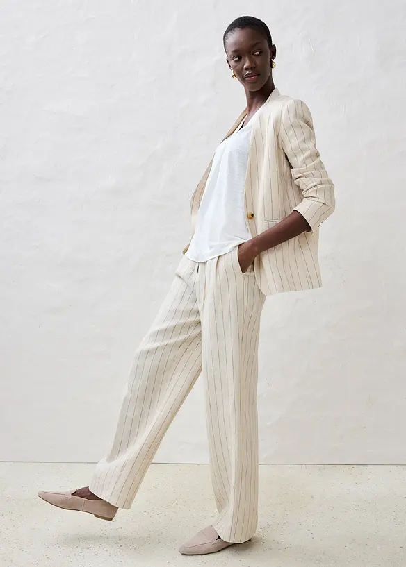 T-shirt i rent linne, bonprix