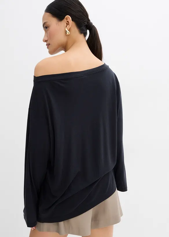 Off shoulder-topp i mjuk modalmix, bonprix