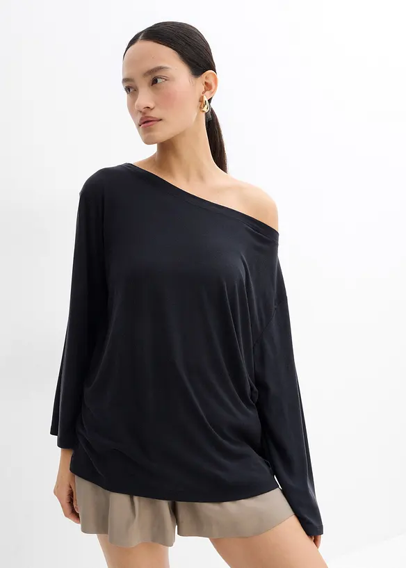Off shoulder-topp i mjuk modalmix, bonprix