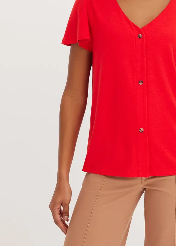 Topp med knappsl&aring;, bonprix