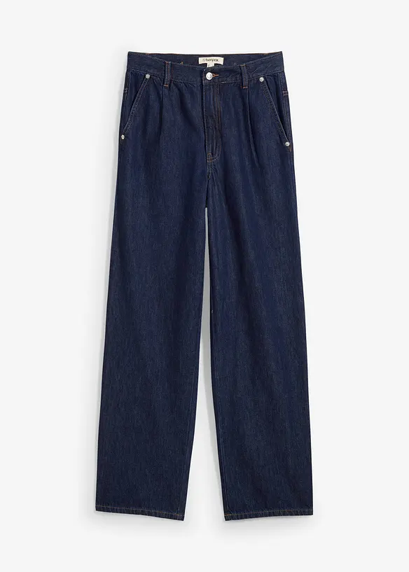 Straight Jeans High Waist, Low Stretch, bonprix