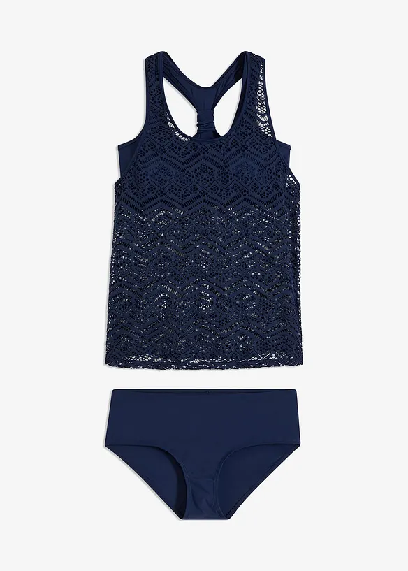 Tankini (2 delar) av spets, bonprix