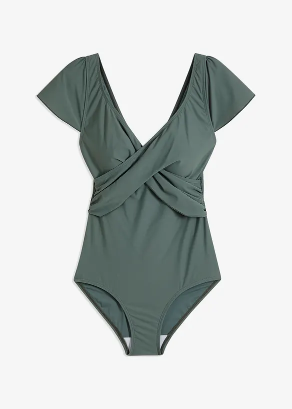 Baddr&auml;kt med l&auml;tt formande effekt och omlottstil, bonprix