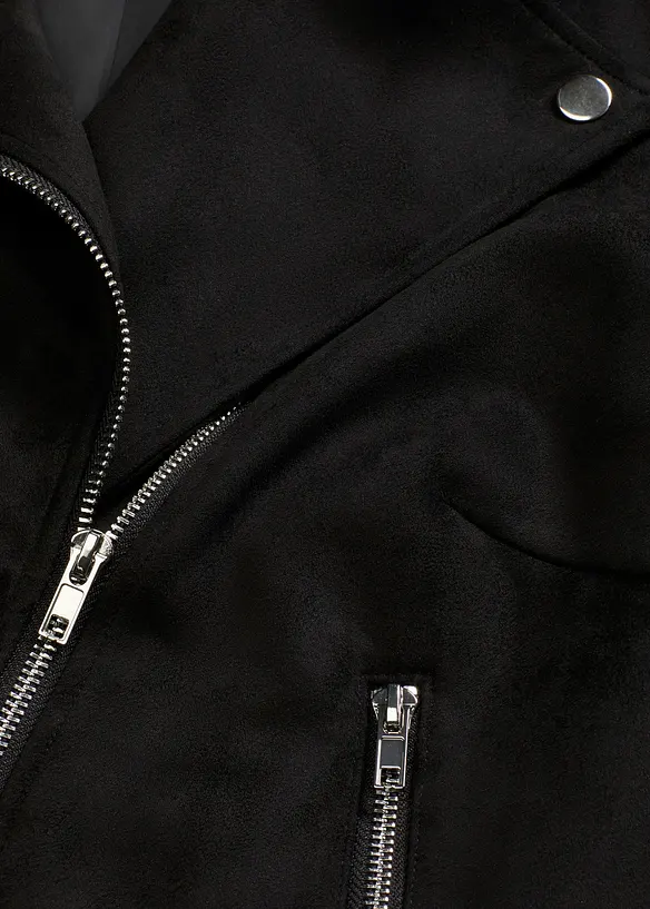 Jacka i skinnimitation, cropped, bonprix