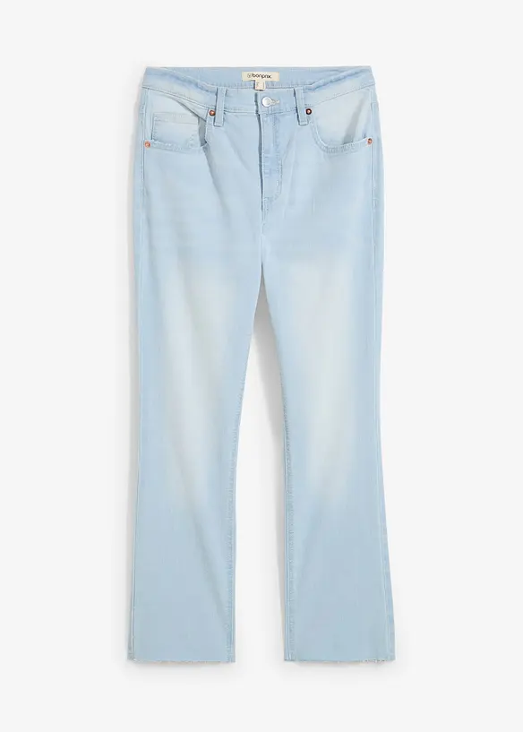 Flared Jeans High Waist, cropped, bonprix
