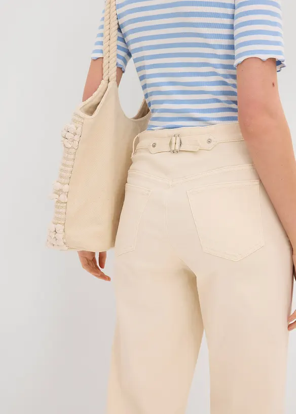 Straight Jeans High Waist, Low Stretch, bonprix