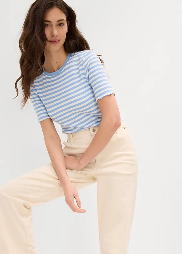 Straight Jeans High Waist, Low Stretch, bonprix