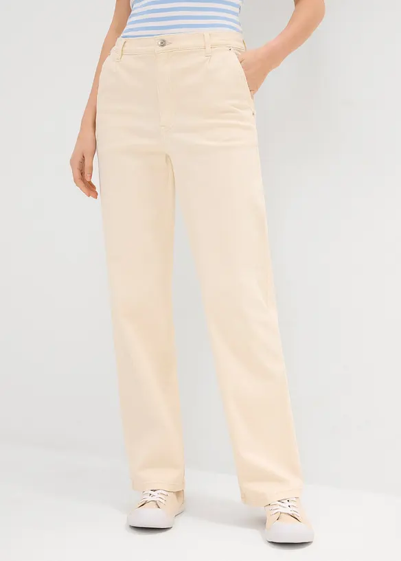 Straight Jeans High Waist, Low Stretch, bonprix
