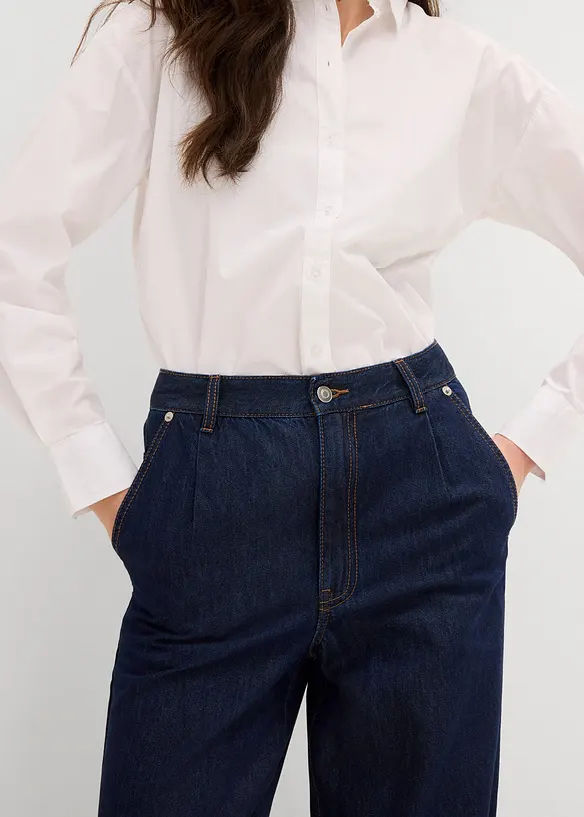 Straight Jeans High Waist, Low Stretch, bonprix