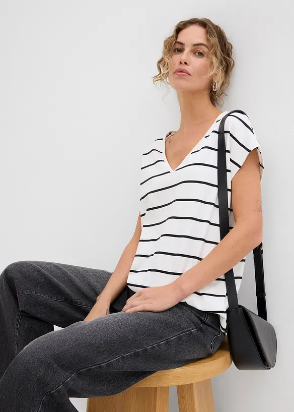 Randig topp, bonprix