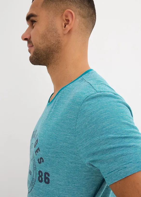 T-shirt med bekvämt snitt i ren bomull (2-pack), bonprix
