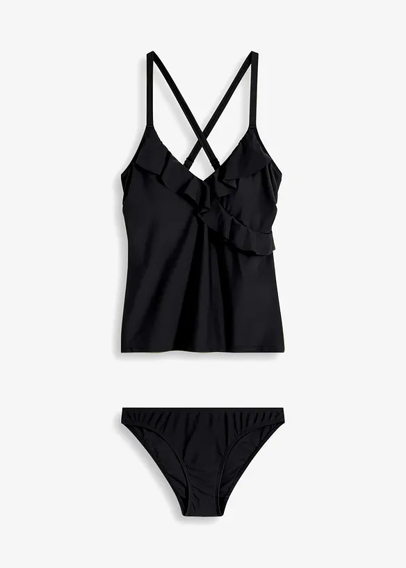 Tankini (2 delar) med volanger, bonprix