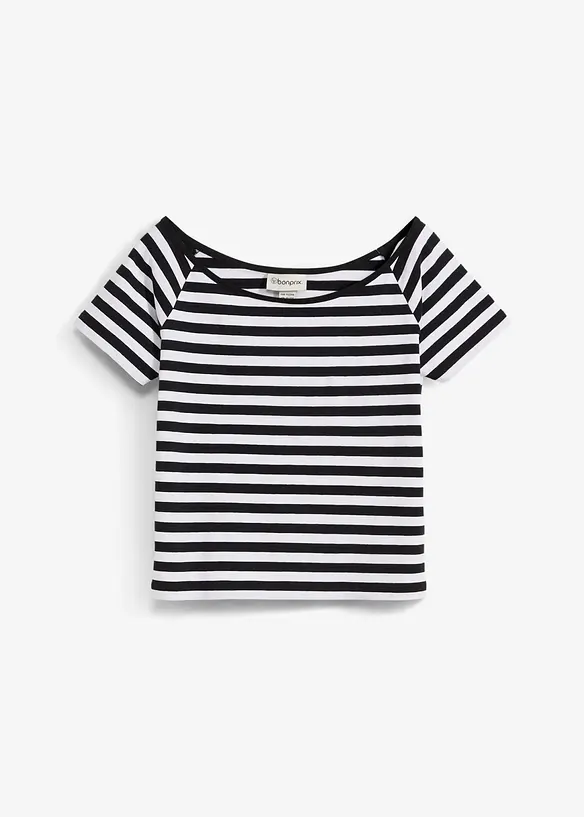 T-shirt i ekologisk bomull med stretch för barn, bonprix