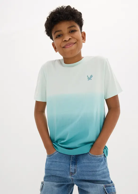 T-shirt med olika f&auml;rgnyanser av ekologisk bomull, bonprix