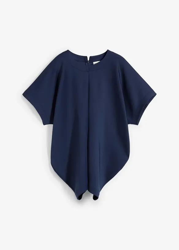 Topp med insvängd och draperad midja, bonprix