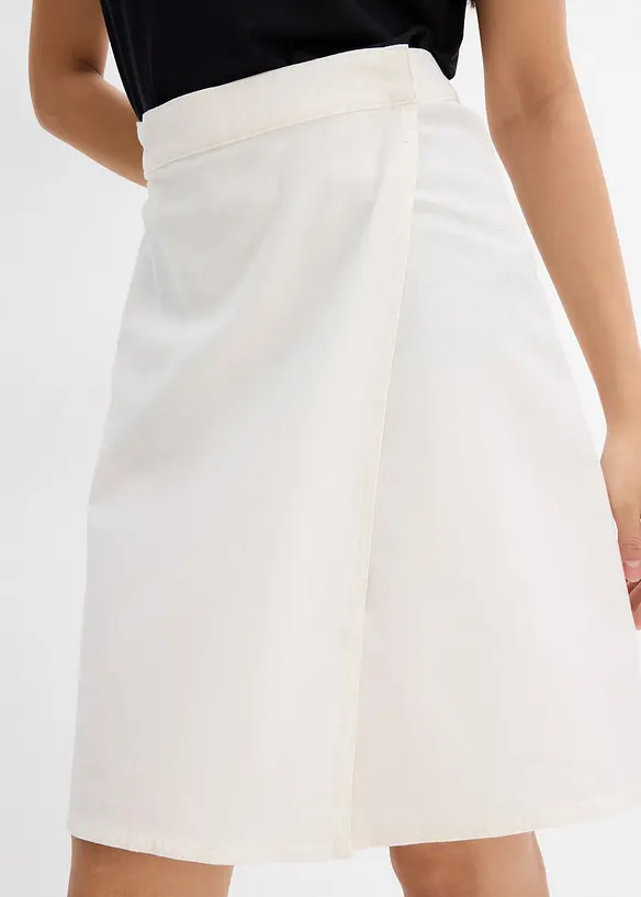 Minikjol av twill, bonprix