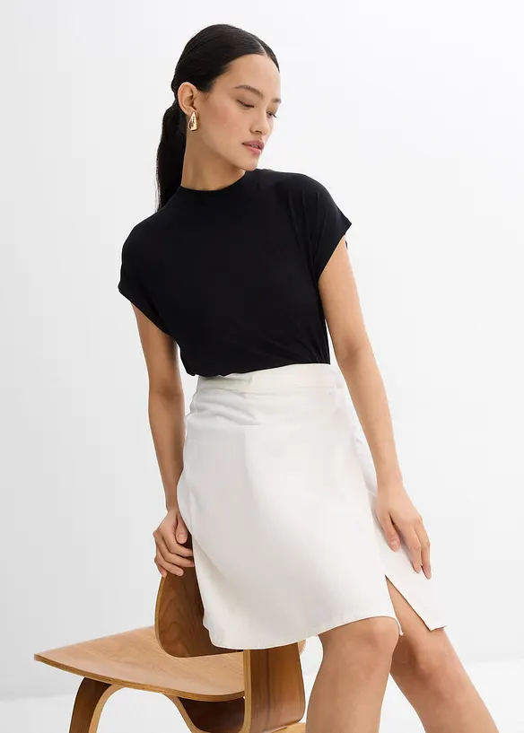 Minikjol av twill, bonprix