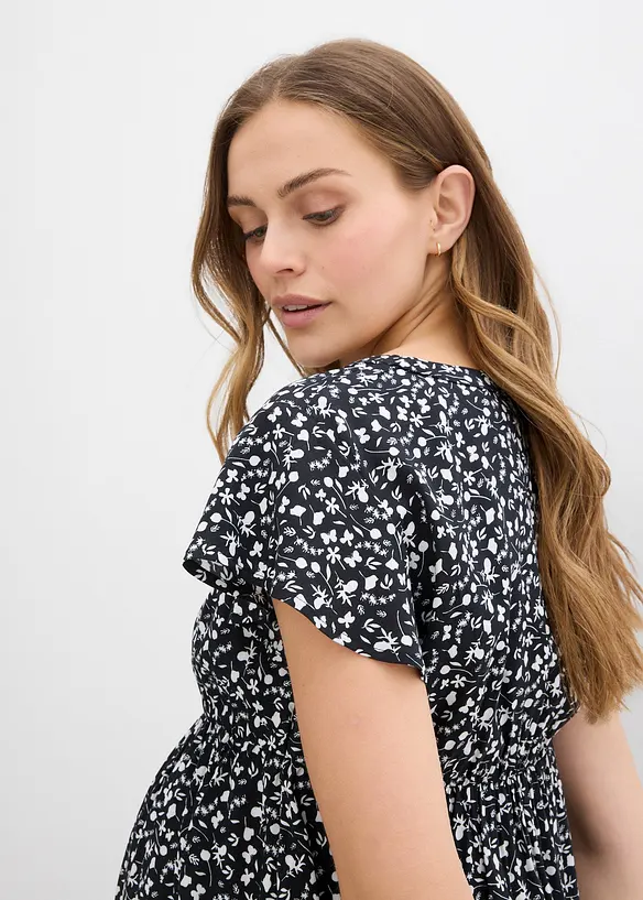 Mamma-/amningsblus i följsam viskos, bonprix