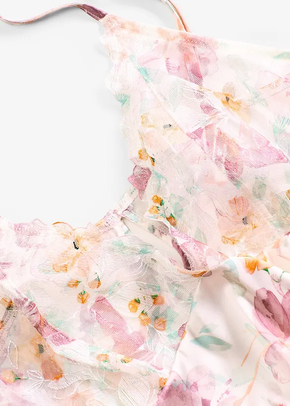 Negligé i satin, bonprix