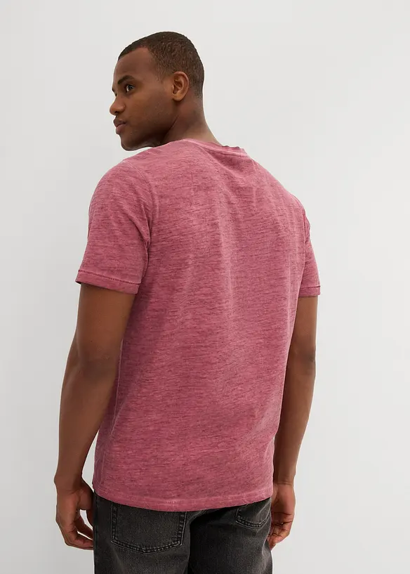 T-shirt med tvättade effekter, av ekologisk bomull, bonprix