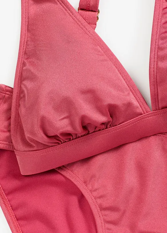 Bikini (2 delar) i glansigt material, bonprix