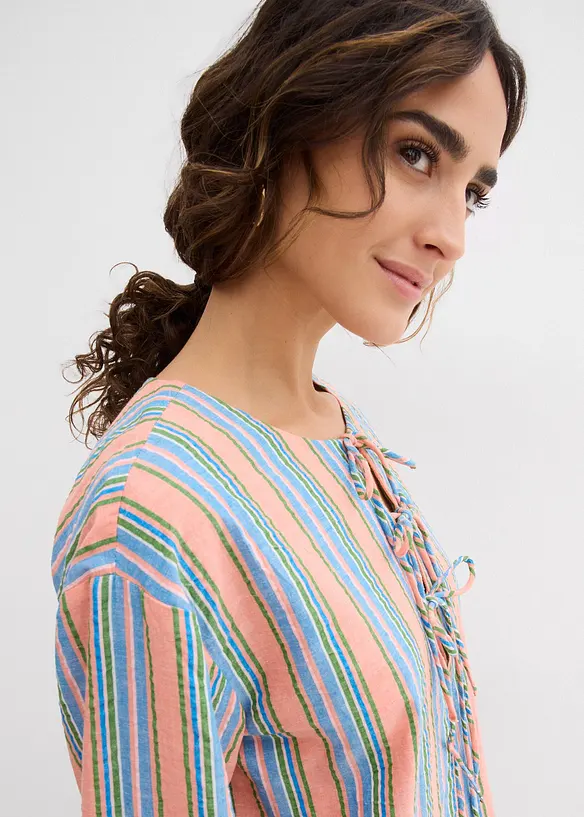 Blus av ren bomull, bonprix