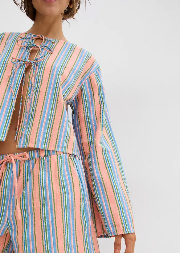 Blus av ren bomull, bonprix