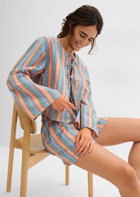 Blus av ren bomull, bonprix