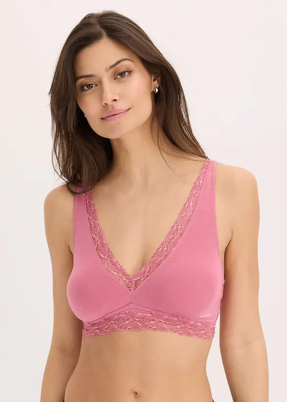 Feel Comfort-bralette av mjukt material (2-pack), bonprix