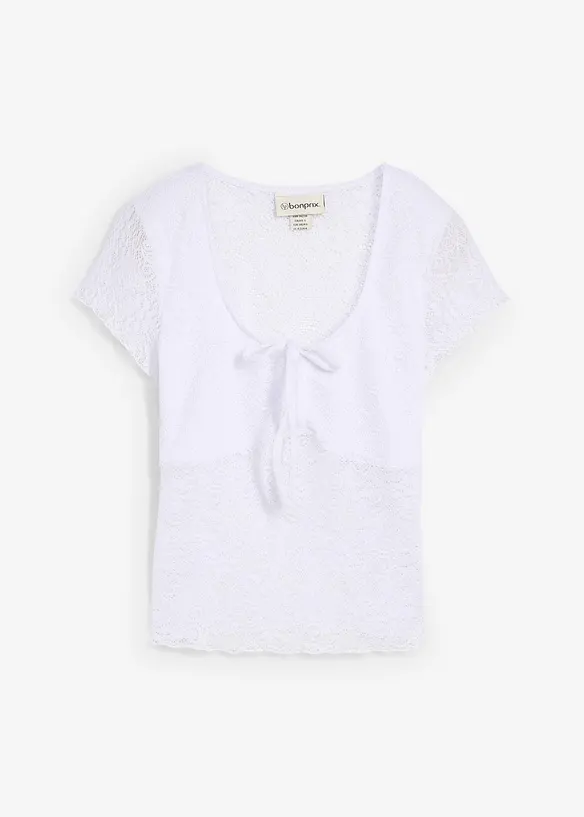 T-shirt i spets, bonprix