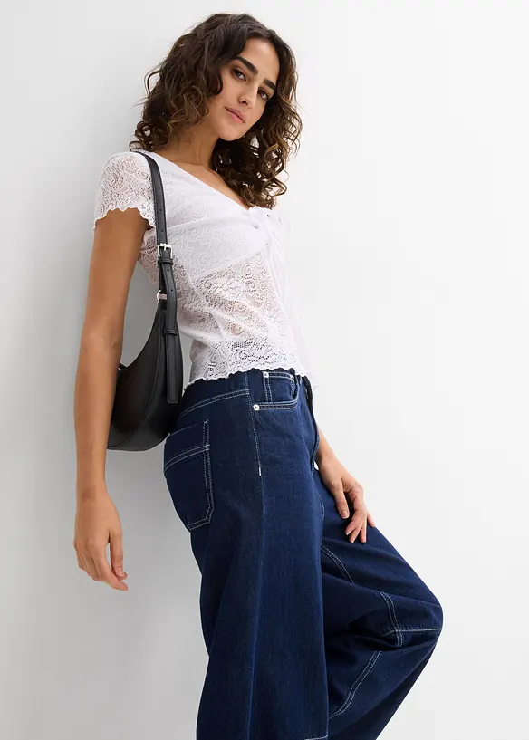 T-shirt i spets, bonprix