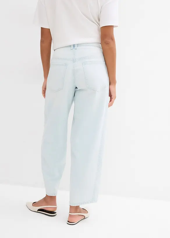 Jeans med medelhög midja och kortare ben, Super Soft, bonprix