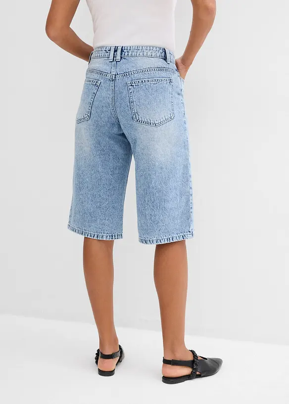 Jeansshorts Mid Waist, Low Stretch, bonprix