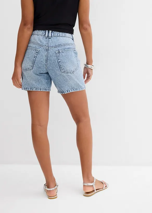 Jeansshorts Mid Waist, Low Stretch, bonprix