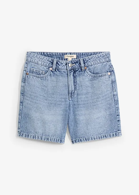 Jeansshorts Mid Waist, Low Stretch, bonprix