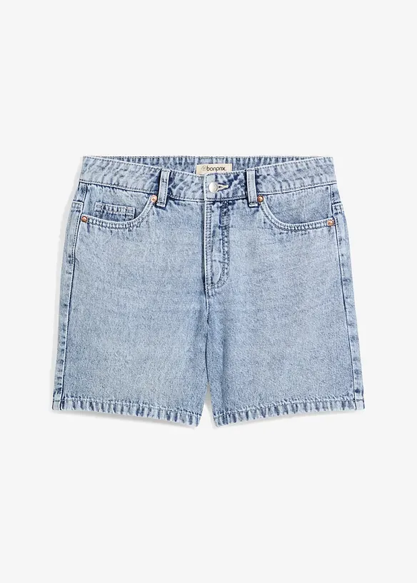 Jeansshorts Mid Waist, Low Stretch, bonprix